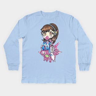 Dva mecha Kids Long Sleeve T-Shirt